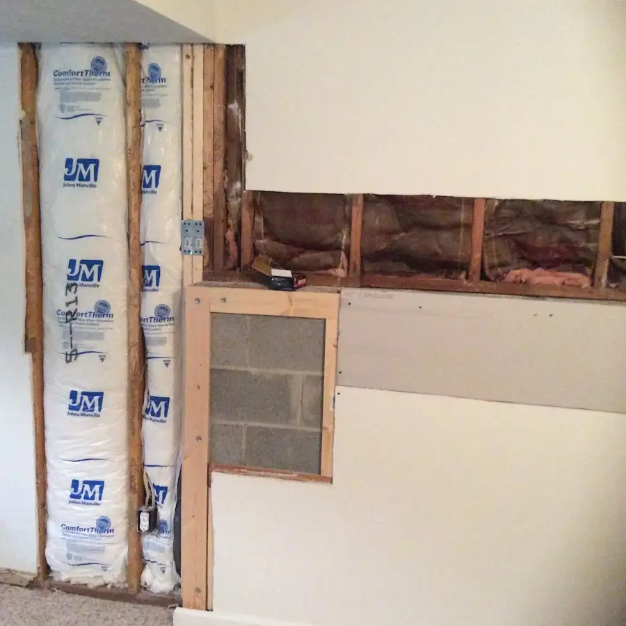 Wall insulation replacement during Contents Cleaning & Restoration in Rahway